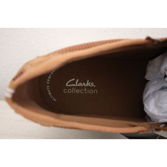 Clarks 26176975 Men\'s Sz 13W Light Tan Nubuck Sailview Step Slip-On Shoes main image 10
